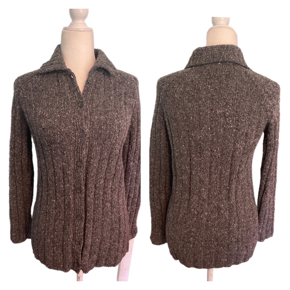 J. Crew wool blend grey sweater cardigan size S sweater coat
